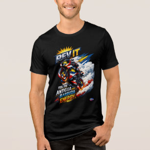 Camiseta Antigua e Barbuda Clássico Colorido