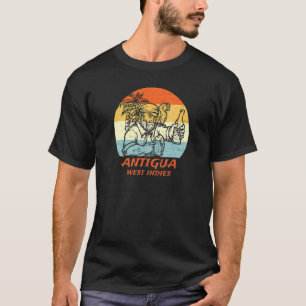 Camiseta Antigua Índias Ocidentais Vintage Pirata & Papagai