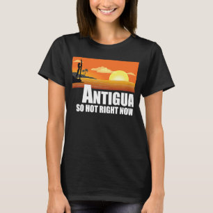 Camiseta Antígua tão quente agora Retro Viagem Beach Vacati