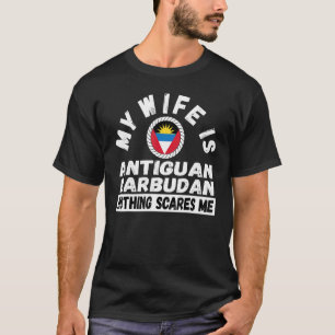 Camiseta Antiguan Barbudan Esposa Antígua e Barbuda Heritag
