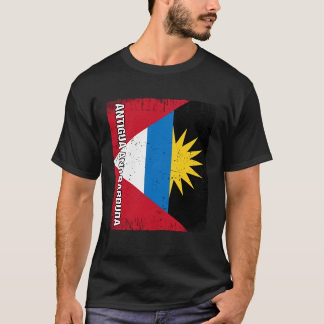 Camiseta Antiguan Flag Antigua and Barbuda (Frente)