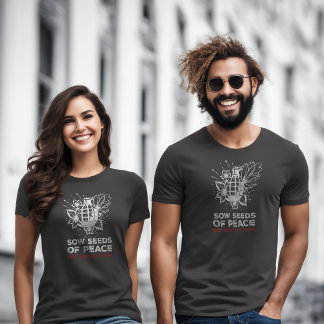 Camiseta antiguerra | Granada e Flor | Fim da guer