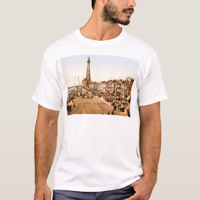 Camiseta Antiguidade Blackpool British Seaside (Frente)