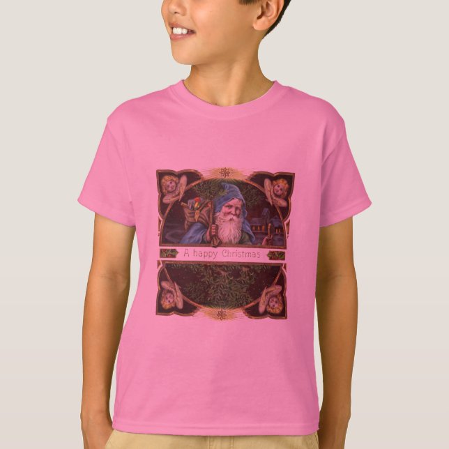 Camiseta Antiguidade de Natal dos Papais noeis Vitorianos A (Frente)