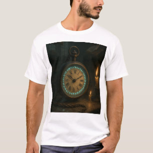 Camiseta Antiguidade relógio de bolso