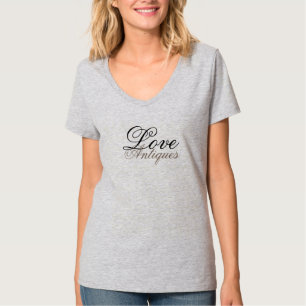 Camiseta Antiguidades do Amor Inspirador Vestidas