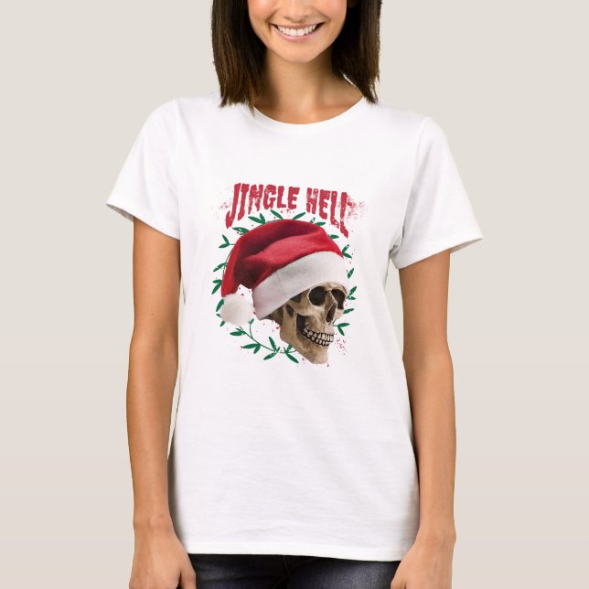 Camiseta Antinatalícia Jingle Hell (Frente)