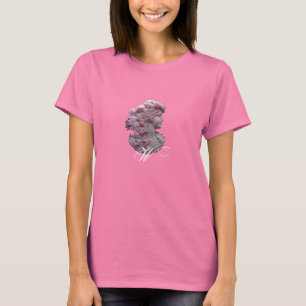 CAMISETA ANTIQUE CAMEO,SENHORA COM MONOGRAMA DE UVAS