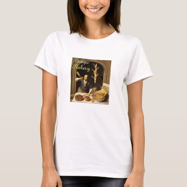 CAMISETA ANTIQUE OVEN BAKER, COMPRO DE PÃO DE BAKERY (Frente)