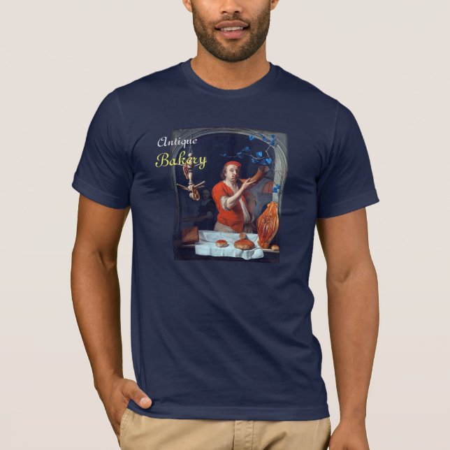 CAMISETA ANTIQUE OVEN BAKER, COMPRO DE PÃO DE BAKERY (Frente)