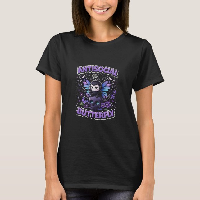Camiseta Antisocial Butterfly (Frente)