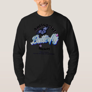 Camiseta Antisocial Butterfly Society Premium Longo