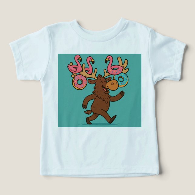 Camiseta Antler Float Parade – Beach Pride Tee for Kids (Design frontal)