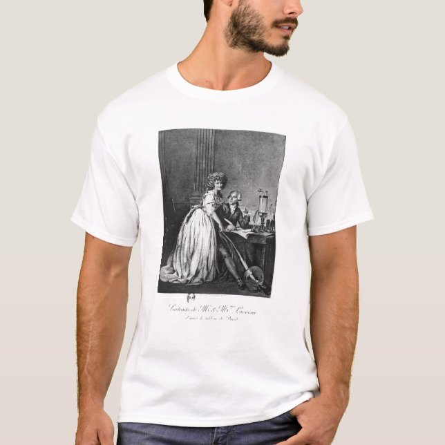 Camiseta Antoine Laurent Lavoisier e sua esposa (Frente)