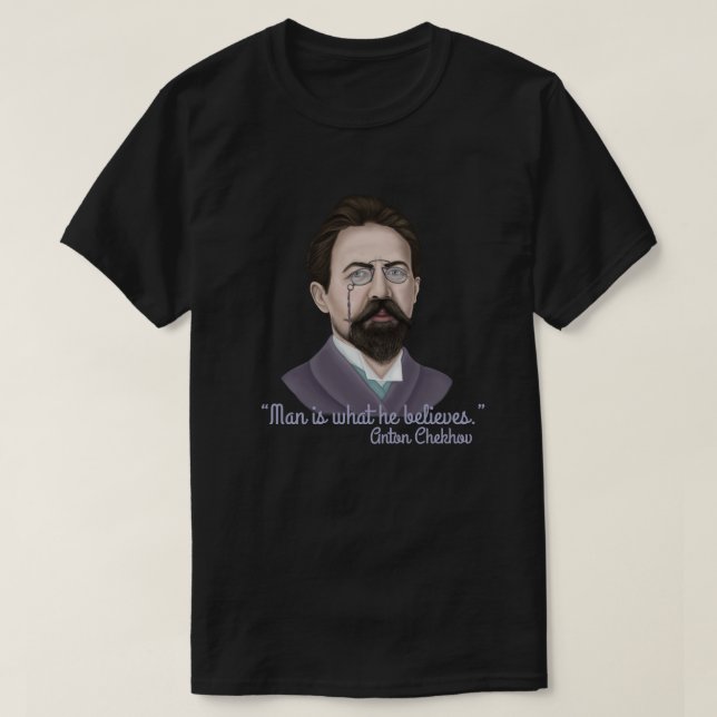 Camiseta Anton Chekhov (Frente do Design)