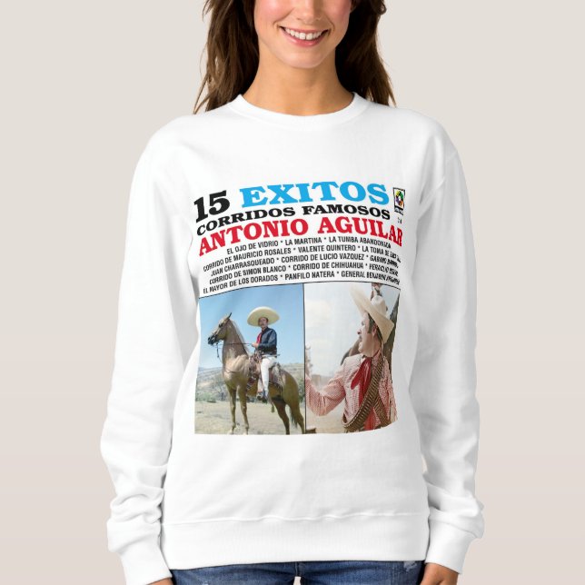 Camiseta Antonio Aguilar - 15 Éxitos Corridos Famosos álbum (Frente)