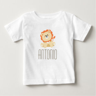 Camiseta Antonio Nome Personalizado Bebês Meninos Revelam L