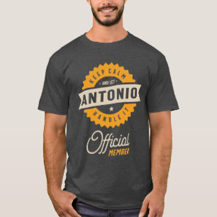 Camiseta Antonio Personalizado Nome Aniversário Presente