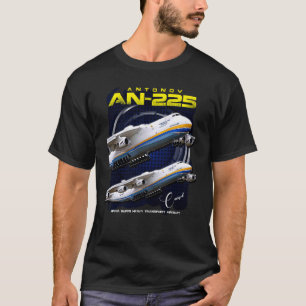 Camiseta Antonov AN-225 Mriya SuperHeavy Transport Aircraf