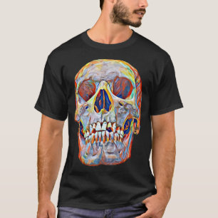 Camiseta Antropologia de arte Abstrato do crânio humana