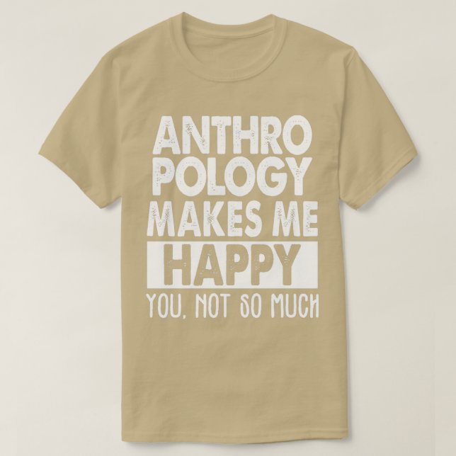 Camiseta Antropologia me faz feliz 2 (Frente do Design)