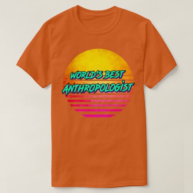 Camiseta Antropologia retrógrada dos anos 80 (Frente do Design)