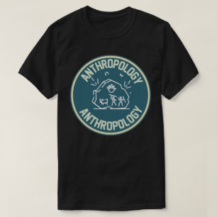 Camiseta Antropologia social, estudante de Antropologia T-S
