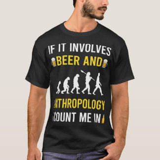 Camiseta Antropologista De Cerveja E Antropologia
