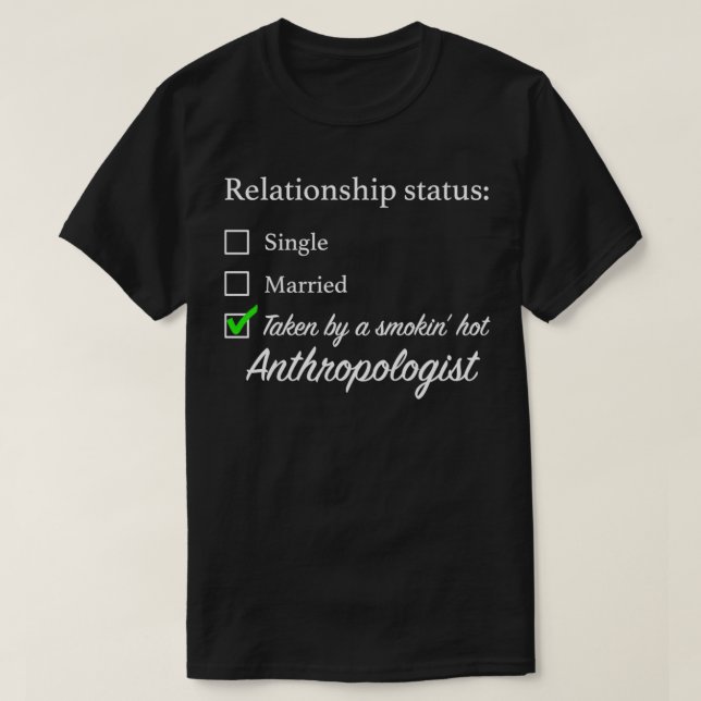 Camiseta Antropólogo do Status da Relação (Frente do Design)