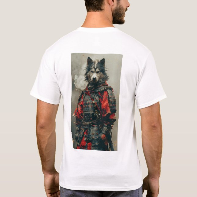 Camiseta Antropomórfica Adorável Sheepdog com Chi (Verso)
