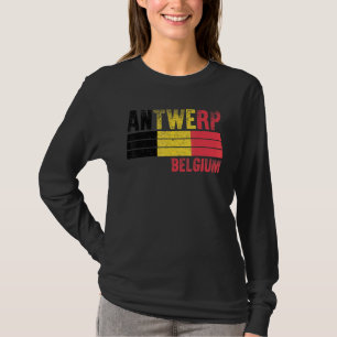 Camiseta Antuérpia Bandeira da Bélgica Belgas Homens Mulher