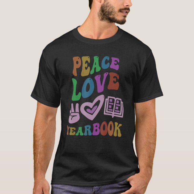 Camiseta ANUAL DO PEACE LOVE Editor Retrovisor do professor (Frente)