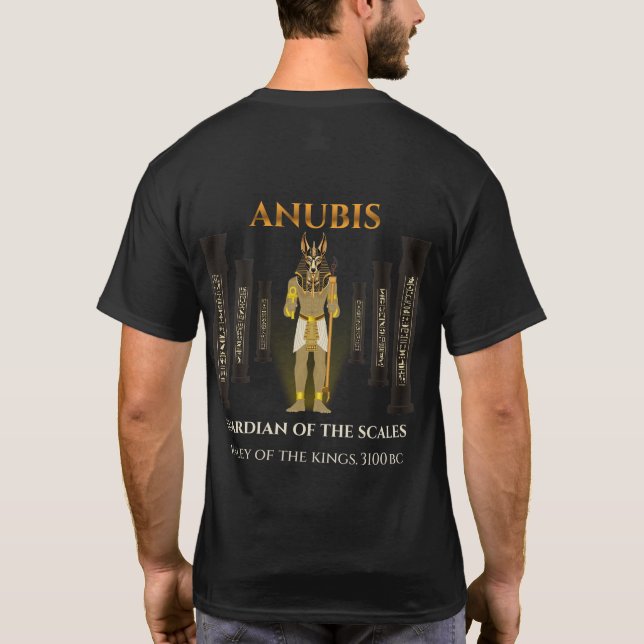 Camiseta Anúbis Deus Antigo Egito Vale dos Reis (Verso)