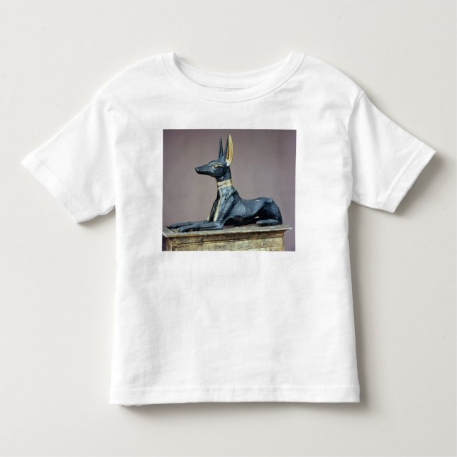 Camiseta Anubis, deus egípcio do morto de uma caixa (Frente)
