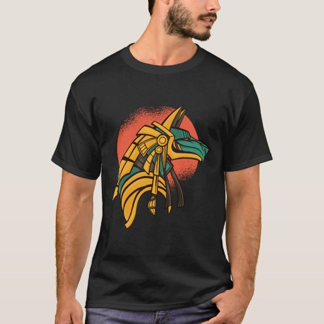 Camiseta Anubis Deus Egípcio Mitologia Arte (Frente)