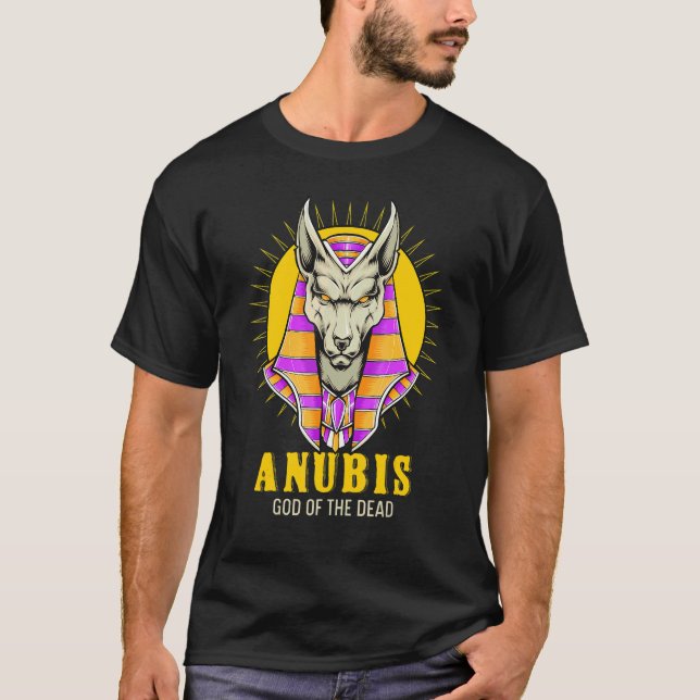Camiseta Anúbis Deus Sol dos Mortos Pirâmides Egito Lembran (Frente)