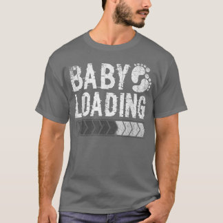 Camiseta Anunciação de Gravidez Carregamento de Bebê Gravid
