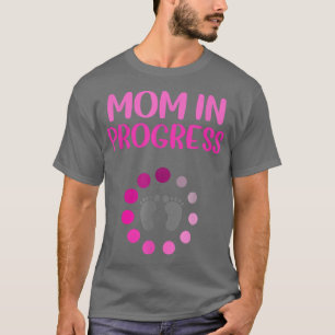 Camiseta Anunciação De Gravidez Mãe Em Andamento Primeiro B