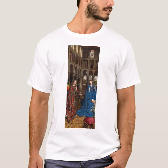 Camiseta Anunciação de Van Eyck Luz Premium da Catedral (Frente)