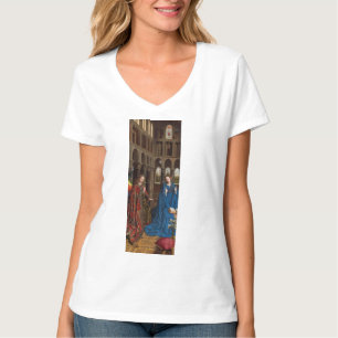 Camiseta Anunciação de Van Eyck Premium Luz da Catedral