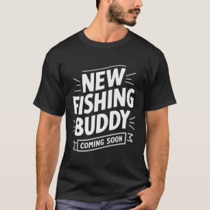 Camiseta Anunciando Novo Amigo De Pesca Em Breve