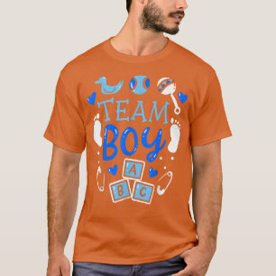 Camiseta Anunciante de Bebê Azul Rosa do Partido Revelação