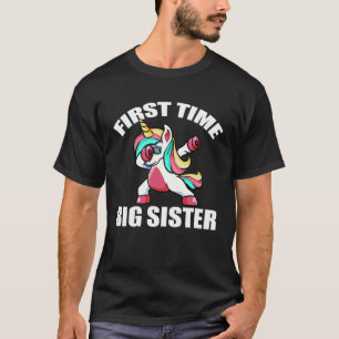 Camiseta Anunciante de Gravidez Dabbing Unicorn 1rua Time S