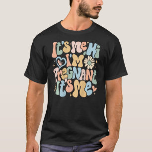 Camiseta Anunciante De Gravidez É Me Olá Estou Grávida