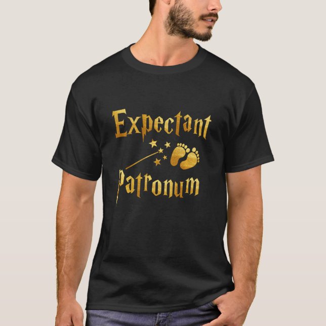 Camiseta Anunciante de Gravidez Patronum Funny (Frente)