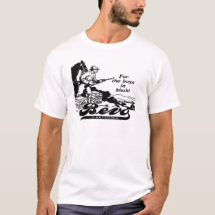 Camiseta Anúncio Bevo WWI De 1917 Vintage