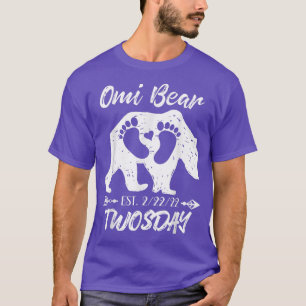 Camiseta Anúncio de 20-10 Omi Avô Bear New Baby Girl