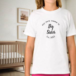 Camiseta Anúncio de Ano de Estabelecimento da Irmã Mais Vel