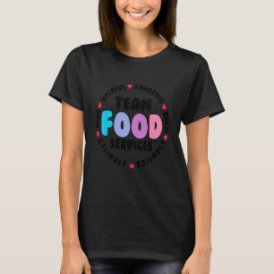Camiseta Anúncio de Auxiliar de Equipe de Cafeteria da Equi