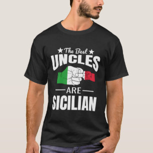 Camiseta Anúncio De Bebê Os Melhores Tios São Sicilianos
